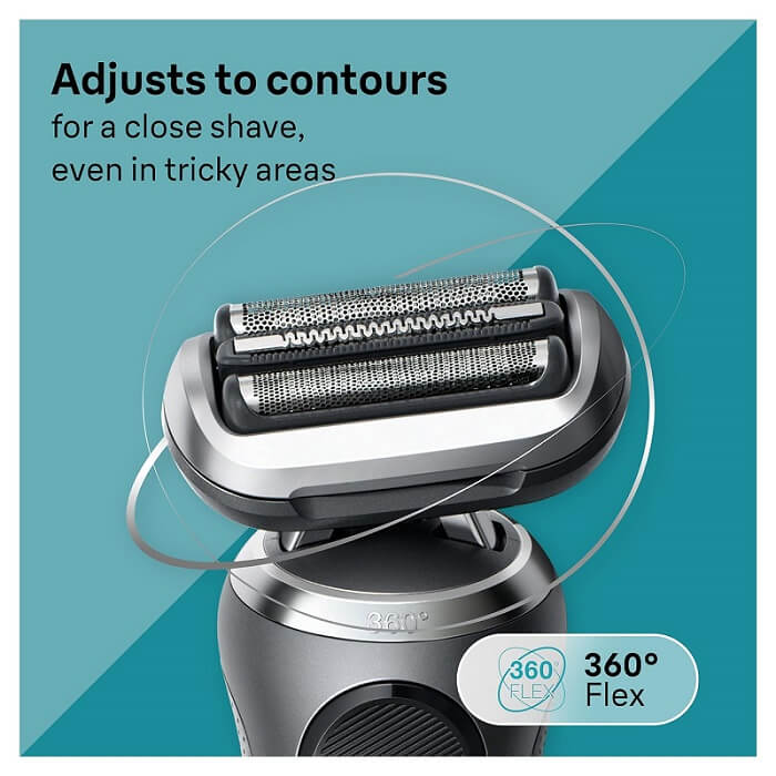 Máy cạo râu Braun series 7 7120s kèm hộp đựng du lịch, Màu Space Grey - Ảnh 5