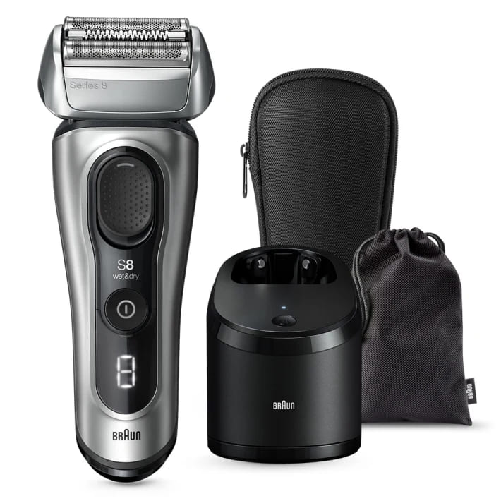 Máy cạo râu Braun Series 8 8567cc với Smart Care 5 in 1, màu Bạc - Ảnh 3