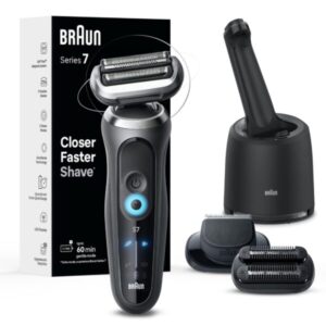 Máy Cạo Râu Braun Series 7 7185cc, có Smart Care 4 in 1, Màu xám