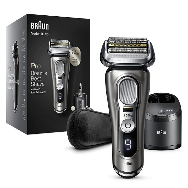 Máy cạo râu Braun Series 9 Pro 9465cc với Smart Care 5 in 1, màu Ánh Kim
