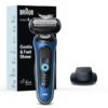 Máy Cạo Râu Khô & Ướt Braun Series 6 6120s, Màu xanh dương
