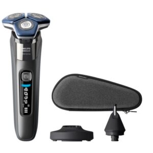 Máy cạo râu Philips Series 7000, model S7887/92, có đế sạc, hộp đựng du lịch và đầu tỉa lông mũi