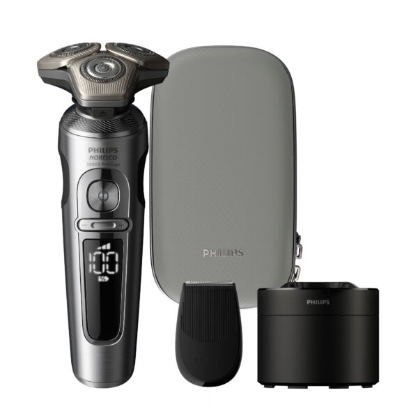 Máy cạo râu cao cấp Philips Series 9000 Prestige SP9841/84, có trạm vệ sinh và hộp đựng cao cấp
